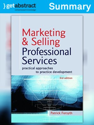 cover image of Marketing and Selling Professional Services (Summary)